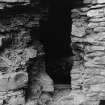 Excavation photograph - area D cellar through window slit