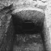 Excavation photograph - W Aumbry in cellar 107