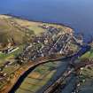 An oblique aerial view of Helmsdale, East Sutherland, looking SE.