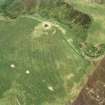 Aerial view of Ousdale Broch, Helmsdale, East Sutherland, looking SE.