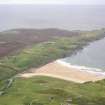 Aerial view of Strathy Point & Strathy Bay, Sutherland, looking W.