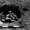 Excavation photograph : trench 1 - feature ACA, large pit, within House 3 (House 2 in publication)..