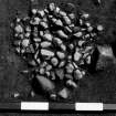 Excavation photograph : trench IIIa - features CAA, CAV, pebble cluster.