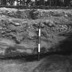 Excavation photograph : trench V - feature EDA, north-east quadrant.