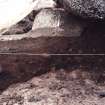 Excavation photograph. Section under stone 7.