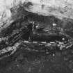 Excavation photograph showing area G and 123 and 124 drain channels completely excavated, Edinburgh Castle