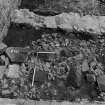 Excavation photograph : area N - large rubble? sealed by cobbling 928.