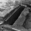 Excavation photograph : area K - view of ventilation system for detention cell.
