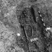 Excavation photograph : area M - skeleton 1103, just to west of 1100 completely excavated..