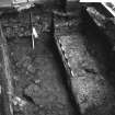 Excavation photograph : area L - wall found in SE corner of guardhouse forecourt, abutted by 1880 guardhouse.