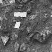 Excavation photograph: area X/H - burnt patch within 1402.