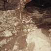 Excavation photograph : detail of wall 1066 of storekeeper's house.