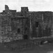 Excavation photograph : Crichton castle, from E.