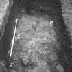 Yester, St Bathan's Chapel (Yester Chapel): Excavation photograph - W end of Trench 1 - from SW