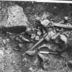 Yester, St Bathan's Chapel (Yester Chapel): Excavation photograph - Disturbed burials in unidentified location