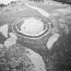 Oblique aerial view centred on the remains of the fort.