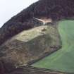 Aerial view of Ormond Castle, Black Isle, Easter Ross, looking SSW.