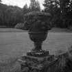Dawyck House, garden urn, Drumelzier Parish, Tweedale