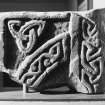 View of face of Pictish cross-slab fragment (St Vigeans no.4).