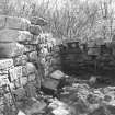 Craignethan Castle
Excavations 1984
Frame 34 - North side of basement, showing kiln and trough partially revealed - from west

