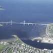 Aerial view of mouth of the River Ness and the Kessock Bridge, Inverness, looking NE.