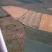 Aerial view of site of Norman dykes Roman Camp, Peterculter, Aberdeen, looking  N.