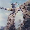 Lochmaben Castle.  Demolition of a Dangerous Section of Structure (AM/ARCH CH 10/85)