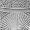 Detail of plaster work on ceiling, Tulliechewan Castle.