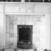 Interior.
View of library fireplace.
