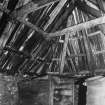 Arnol Black House, Isle of Lewis.  Repair of Roof