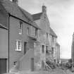 View of 3, 4 and 6 The Gyles, Pittenweem, under restoration. 