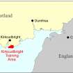 Kirkcudbright Training Area location map - map 1 