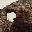 Hailes Castle.  Opening of SW Corner of Basinkin Wall + Vaulting Details (AM/ARCH CH 7/86)
