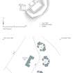 Plan of High Mathernock Heavy Anti-Aircraft Battery and detail of NE gun-pit