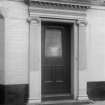 View of door from East with decorated entrance, 20 Marshall Street, Edinburgh.