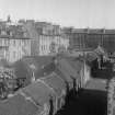View of the buildings to the rear of the East side of George Square, Edinburgh, including the now demolished Mews Street, seen from the South East.