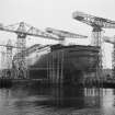 Clydebank, Kilbowie, John Brown's Shipyard
View of ship under construction