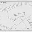 Inveresk.
Plan of Roman aqueduct and enclosures.
Signed: 'DRW'