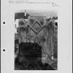 Photographs and research notes relating to graveyard monuments in Airth Churchyard, Stirlingshire. 
