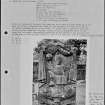 Photographs and research notes relating to graveyard monuments in East Kilbride Churchyard, Lanarkshire. 
