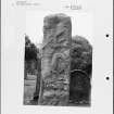 Photographs and research notes relating to graveyard monuments in Rothesay Churchyard, Argyllshire and Bute. 
