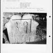 Photographs and research notes relating to graveyard monuments in Queensferry South Churchyard, West Lothian. 
