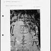 Photographs and research notes relating to graveyard monuments in Queensferry South Churchyard, West Lothian. 
