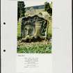 Photographs and research notes relating to graveyard monuments in Rosneath Churchyard, Dunbartonshire. 
		