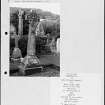Photographs and research notes relating to graveyard monuments in Rosneath Churchyard, Dunbartonshire. 
			