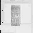 Photographs and research notes relating to graveyard monuments in The Howff, Dundee, Angus. 
