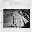 Photographs and research notes relating to graveyard monuments in The Howff, Dundee, Angus. 
