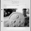 Photographs and research notes relating to graveyard monuments in Glencairn Churchyard (Kirkland), Dumfries.