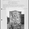 Photographs and research notes relating to graveyard monuments in Hoddom Churchyard, Dumfries.