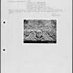 Photographs and research notes relating to graveyard monuments in Dairsie Churchyard, Fife.  
